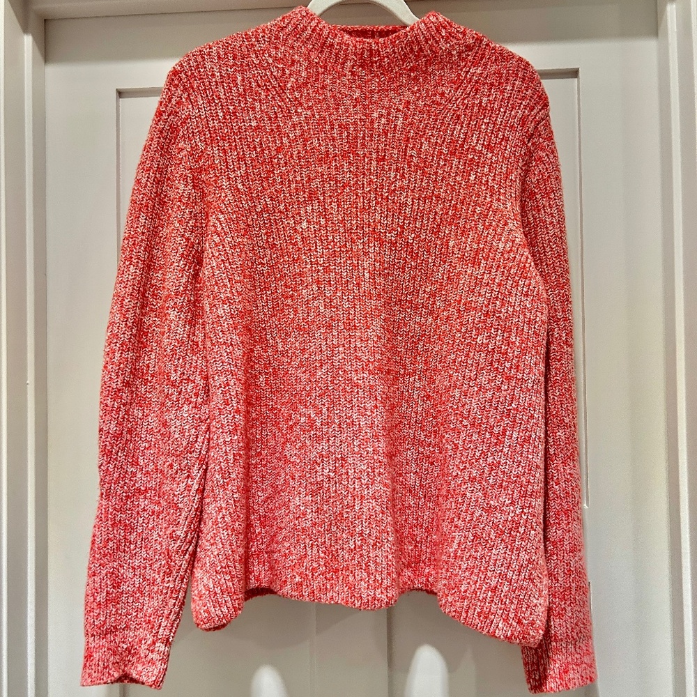 Loft Marled Red Sweater